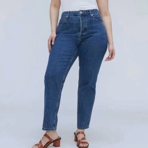 Everlane Curvy 90s Cheeky Straight Jeans in Blue